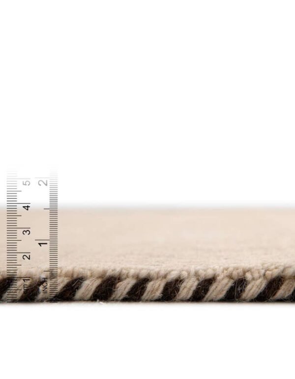 Detail image of  6' 7 x 6' 7  Hand Knotted Solid Gabbeh Wool Round Rug