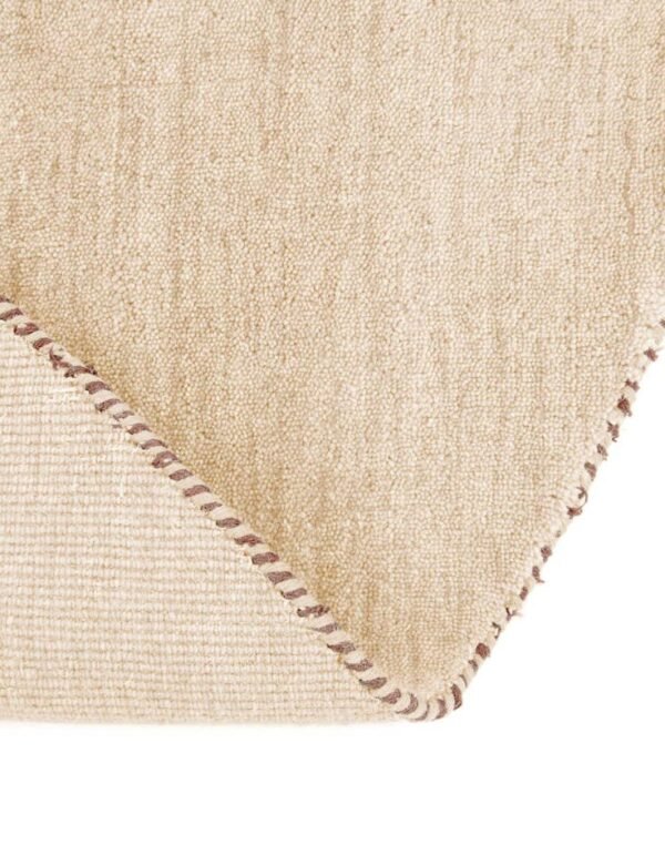 Detail image of  6' 7 x 6' 7  Hand Knotted Solid Gabbeh Wool Round Rug