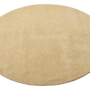 Detail image of  6' 7 x 6' 7  Hand Knotted Solid Gabbeh Wool Round Rug