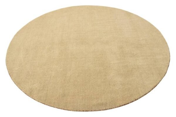 Detail image of  6' 7 x 6' 7  Hand Knotted Solid Gabbeh Wool Round Rug
