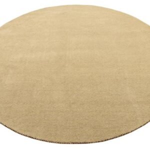 Detail image of  6' 7 x 6' 7  Hand Knotted Solid Gabbeh Wool Round Rug