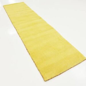 Detail image of  2' 7 x 9' 10  Hand Knotted Solid Gabbeh Wool Runner Rug
