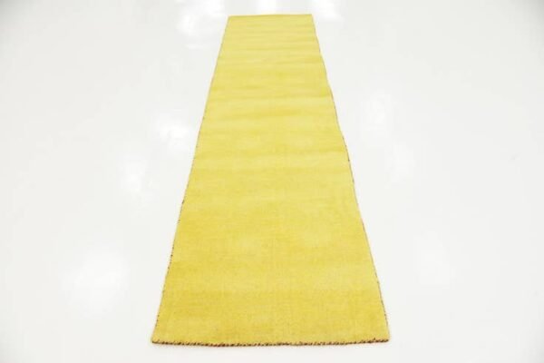 Detail image of  2' 7 x 9' 10  Hand Knotted Solid Gabbeh Wool Runner Rug