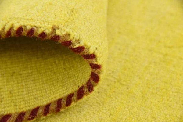 Detail image of  2' 7 x 9' 10  Hand Knotted Solid Gabbeh Wool Runner Rug