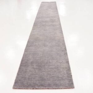 Detail image of  2' 7 x 16' 5  Hand Knotted Solid Gabbeh Wool Runner Rug