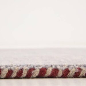 Detail image of  2' 7 x 16' 5  Hand Knotted Solid Gabbeh Wool Runner Rug