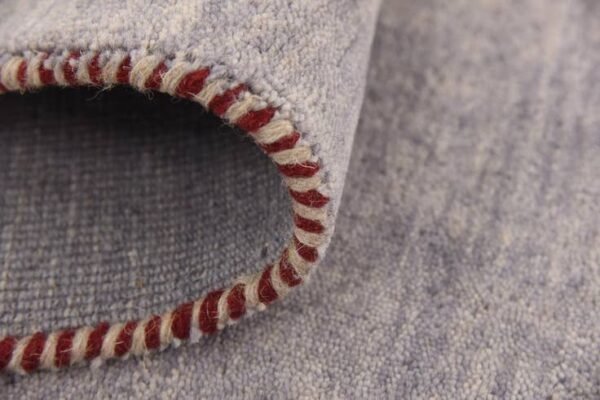 Detail image of  2' 7 x 16' 5  Hand Knotted Solid Gabbeh Wool Runner Rug