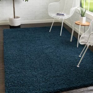Detail image of  4' x 6' Solid Shag Rug