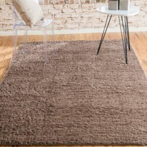 Detail image of  8' x 10' Solid Shag Rug