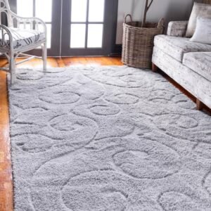 Detail image of  8' x 10' Botanical Shag Rug