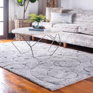 Detail image of  8' x 10' Botanical Shag Rug