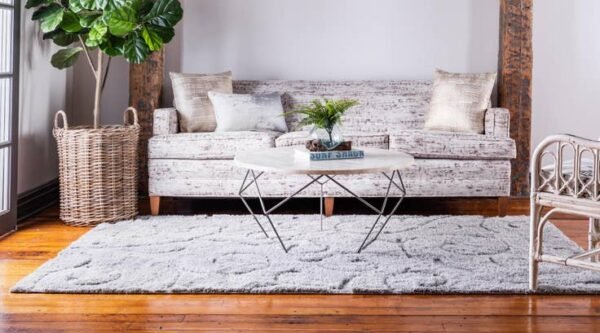 Detail image of  8' x 10' Botanical Shag Rug