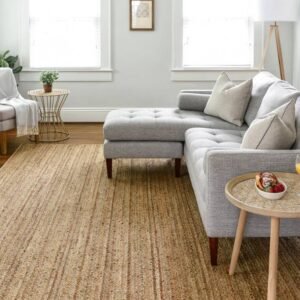 Detail image of  8' x 10'  Hand Braided Jute Rug