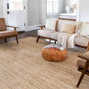 Detail image of  8' x 10'  Hand Braided Jute Rug