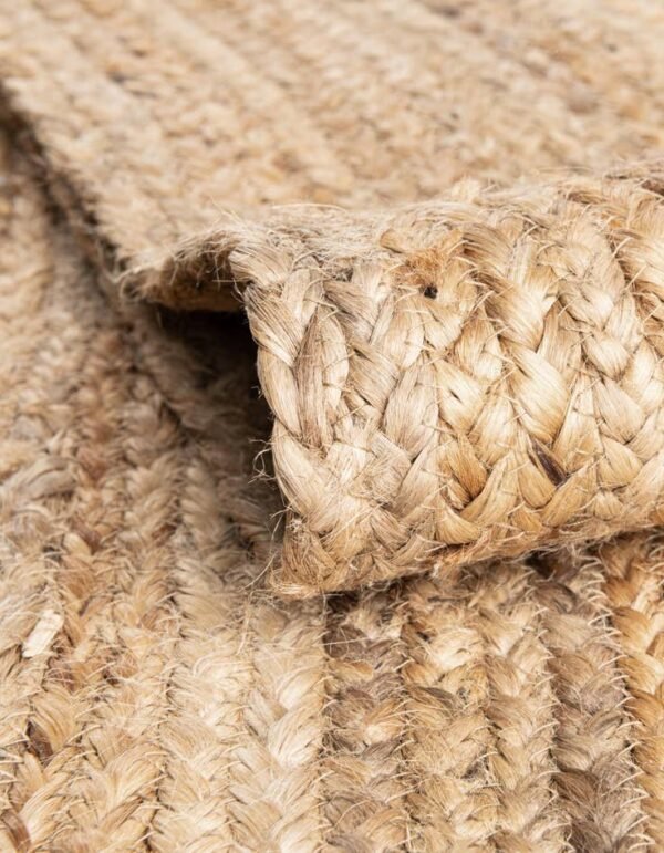 Detail image of  8' x 10'  Hand Braided Jute Rug