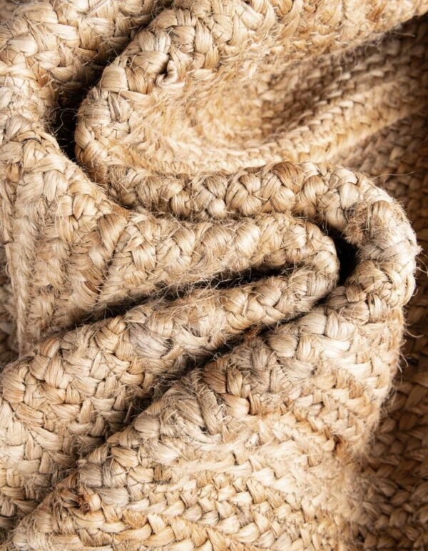 Detail image of  8' x 10'  Hand Braided Jute Rug