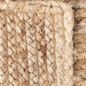 Detail image of  8' x 10'  Hand Braided Jute Rug