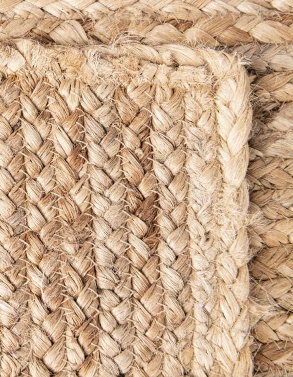 Detail image of  8' x 10'  Hand Braided Jute Rug