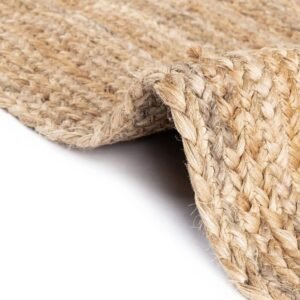 Detail image of  8' x 10'  Hand Braided Jute Rug