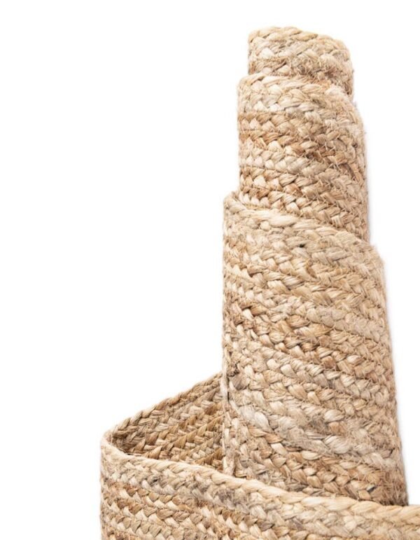Detail image of  8' x 10'  Hand Braided Jute Rug