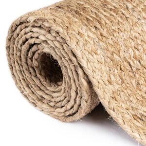 Detail image of  8' x 10'  Hand Braided Jute Rug