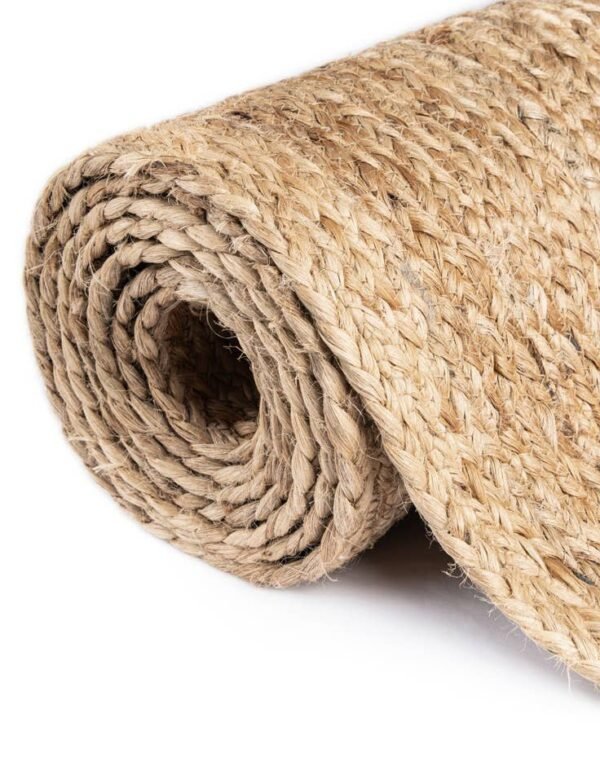 Detail image of  8' x 10'  Hand Braided Jute Rug