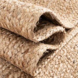 Detail image of  8' x 10'  Hand Braided Jute Rug