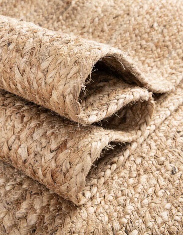 Detail image of  8' x 10'  Hand Braided Jute Rug