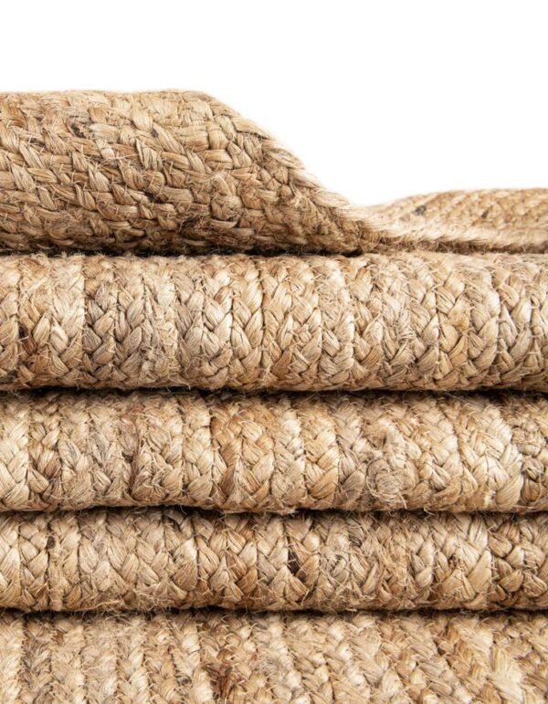 Detail image of  8' x 10'  Hand Braided Jute Rug