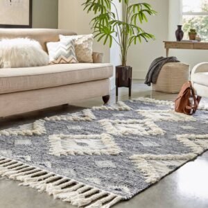 Detail image of  9' x 12' 2  Hand Woven Arizona Wool Rug
