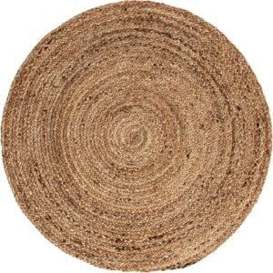 Primary image of  4' 1 x 4' 1  Hand Braided Jute Round Rug