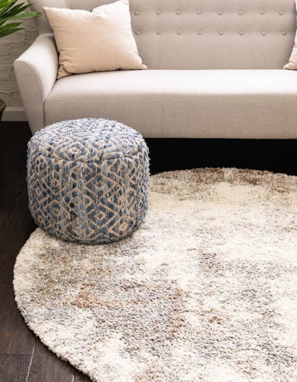 Detail image of  6' x 6' Soft Touch Shag Round Rug