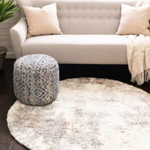 Detail image of  6' x 6' Soft Touch Shag Round Rug
