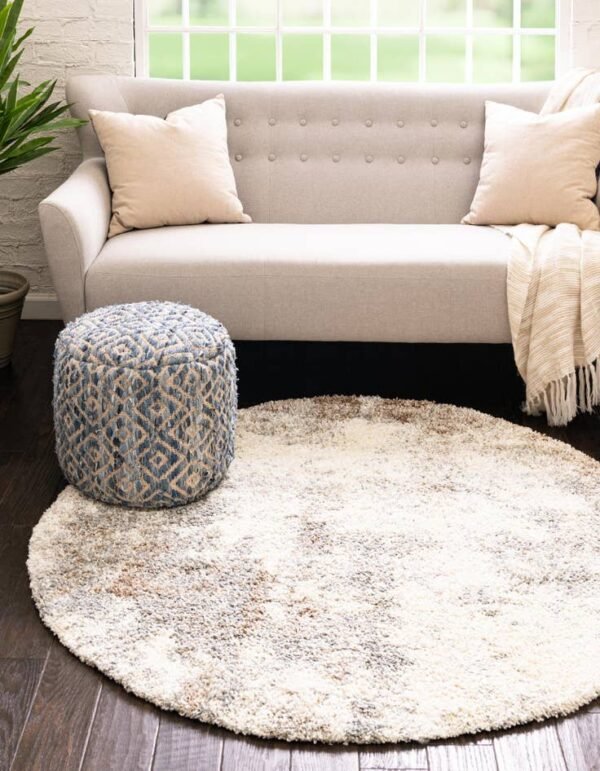 Detail image of  6' x 6' Soft Touch Shag Round Rug