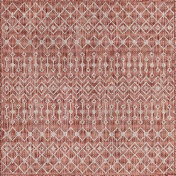 Primary image of  5' 3 x 5' 3 Lattice Indoor / Outdoor Square Rug