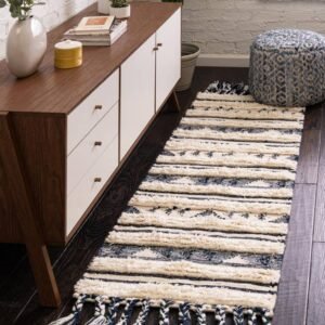 Detail image of  2' 2 x 8' 2  Hand Woven Arizona Wool Runner Rug