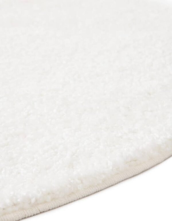 Detail image of  3' 3 x 3' 3 Solid Frieze Round Rug