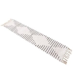 Detail image of  1' 2 x 6' 1  Hand Woven Chindi Cotton Table Runner Rug