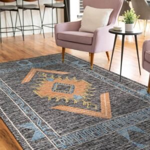 Detail image of  6' 1 x 9'  Hand Woven Kilim Wool Rug