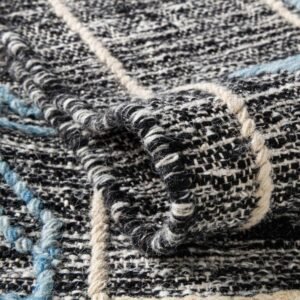 Detail image of  6' 1 x 9'  Hand Woven Kilim Wool Rug
