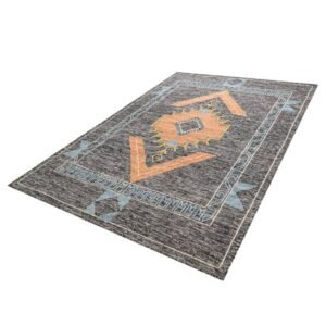 Detail image of  6' 1 x 9'  Hand Woven Kilim Wool Rug