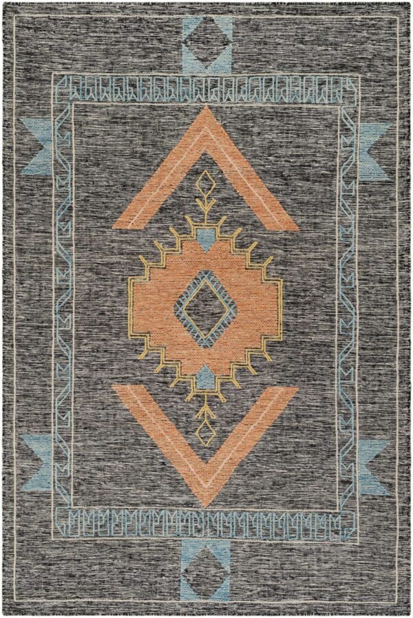 Primary image of  6' 1 x 9'  Hand Woven Kilim Wool Rug