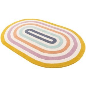 Detail image of  4' 1 x 6' 1 Hand Tufted Wool Oval Rug