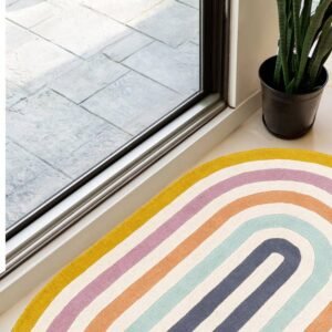 Detail image of  4' 1 x 6' 1 Hand Tufted Wool Oval Rug