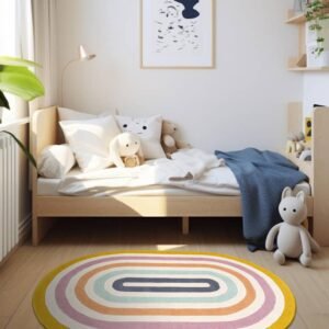 Detail image of  4' 1 x 6' 1 Hand Tufted Wool Oval Rug