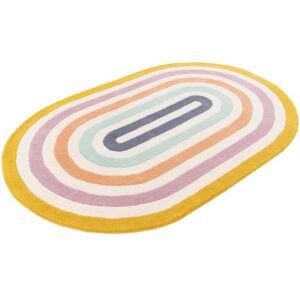 Detail image of  4' 1 x 6' 1 Hand Tufted Wool Oval Rug