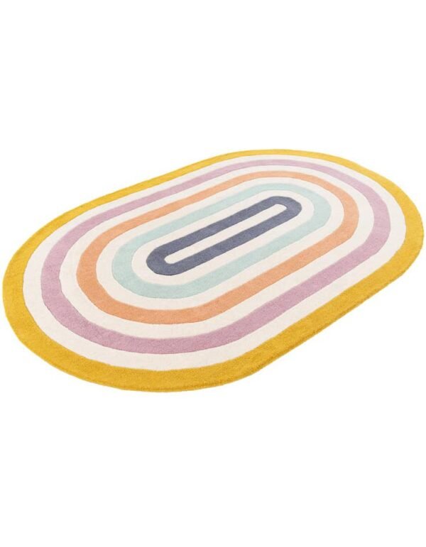 Detail image of  4' 1 x 6' 1 Hand Tufted Wool Oval Rug