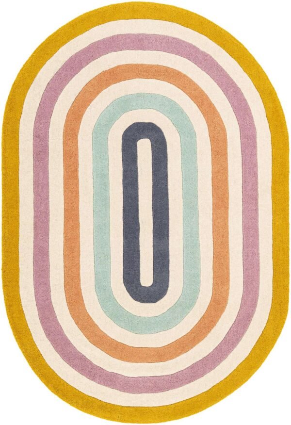 Primary image of  4' 1 x 6' 1 Hand Tufted Wool Oval Rug