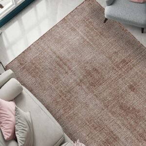Primary image of  Custom Mocha Brown  Hand Woven Jill Zarin English Manor Wool Rug