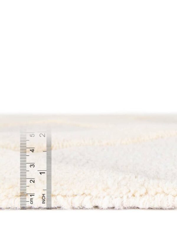 Detail image of  2' x 6' 1  Hand Woven Lattice Wool Runner Rug